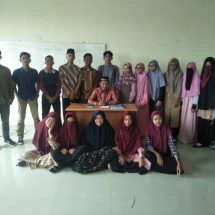 Memberi Kuliah pada Mahasiswa MPI 03 STAIN SAR
