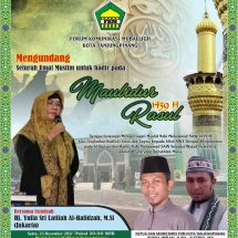 FKM PERINGATI MAULIDURASUL,SATRIO,M.A SEKRETARIS UNDANG PECERAMAH DARI JAKARTA
