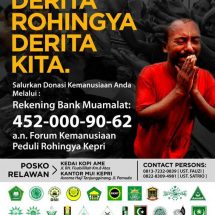 FORUM KEMANUSIAAN KEPRI PEDULI ROHINGYA,SATRIO,M.A SEKRETARIS