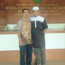 KEBERSAMAAN SATRIO,M.A DENGAN KETUA STAIN BENGKALIS PROF.DR.SYAMSUL NIZAR,M.Ag