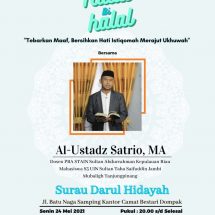 Tebarkan Maaf,Istiqamah dalam Ukhuwah Halal Bi Halal Bersama Satrio,M.A IKABAGAS Padang Pariaman Kota Tanjungpinang